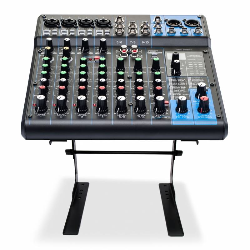 Laptop Computer Stand For DJ With Storage Shelf - Image 3