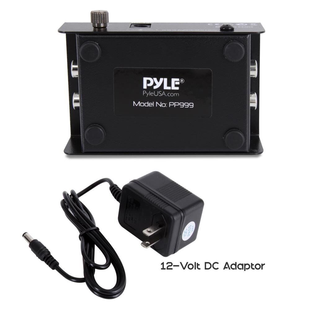 Pyle-PP999 Phono Turntable Preamp - Mini Electronic Audio Stereo Phonograph Preamplifier with RCA Input, RCA Output & Low Noise Operation Powered by 12 Volt DC Adapter - Image 5