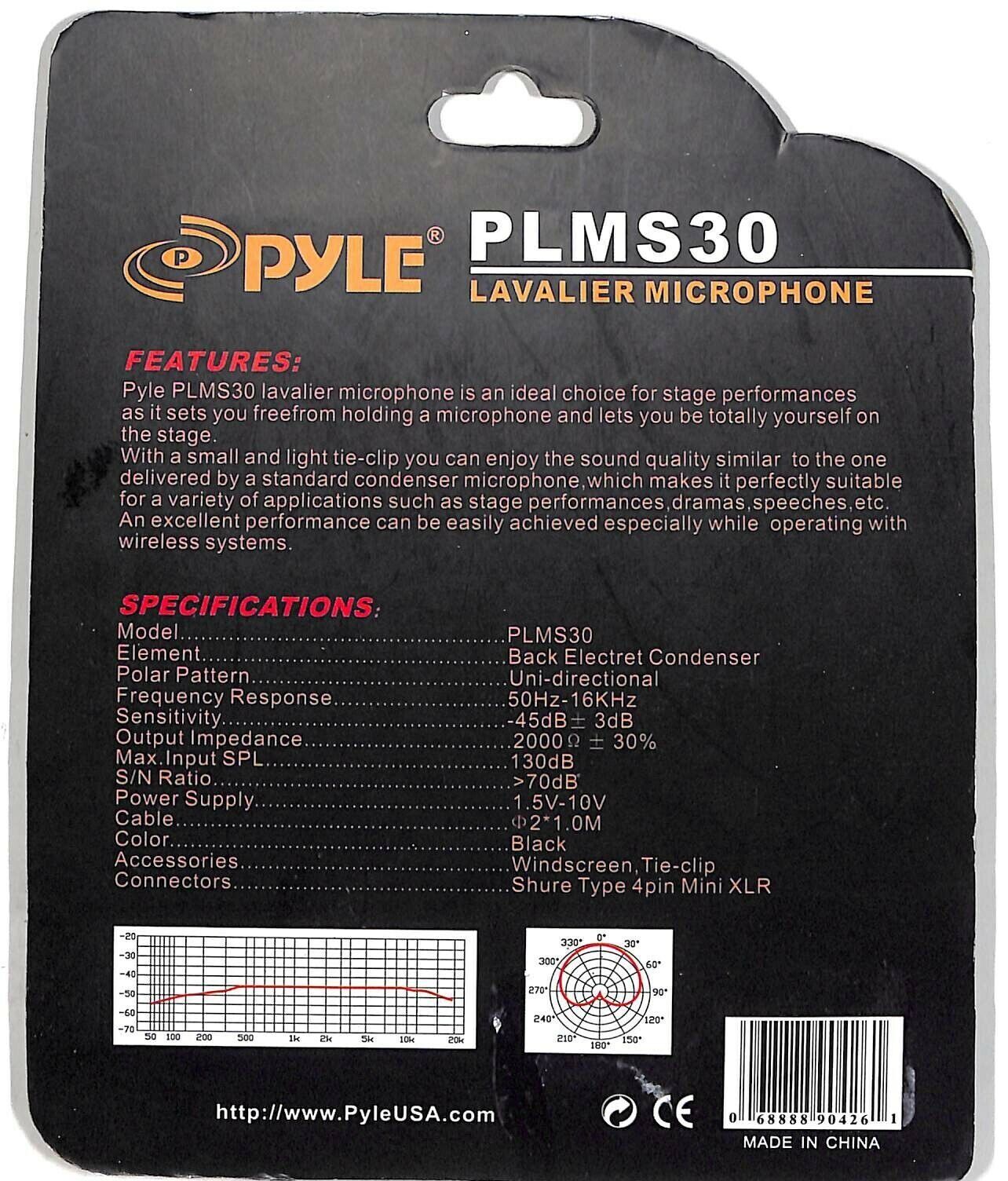 Pyle-PLMS30 Wired Lavalier Mini XLR Uni-Directional Microphone For Shure System - Image 5