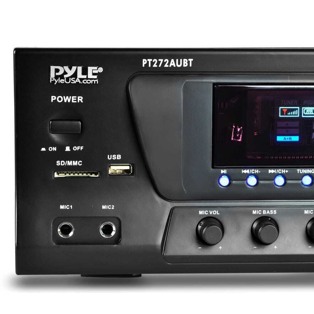 Hybrid Amplifier Receiver - Home Theater Stereo System, Bluetooth Streaming, MP3/USB/SD Readers, AM/FM Radio, 300 Watt - Image 3