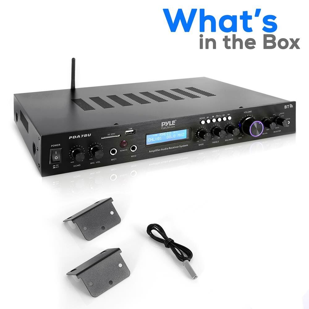 Home Theater Amplifier Audio Receiver Sound System with Bluetooth Wireless Streaming, MP3/USB/SD/AUX/FM Radio (200 Watt) - Image 5
