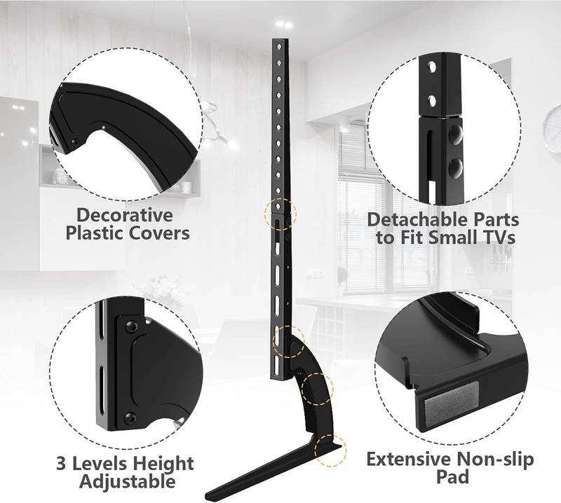 Protech Universal Tabletop TV Stand DS 313 For 26" To 80" LCD/LED/PLASMA TV Up To 50kgs/110lbs - Image 4
