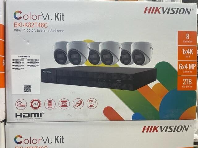 Hikvision EKI-K82T46C 8 Channel Full Color Value Express Kit 4K PoE NVR w/ 2TB HDD + (6) 4MP Outdoor Turret IP Cameras w/ 2.8mm Lens - Image 5