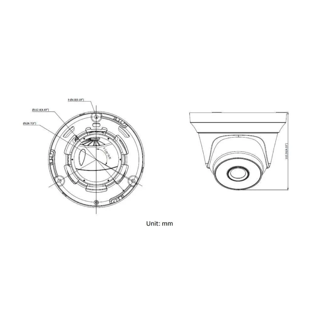 2MP Turret TVI Camera – Fixed Lens – Ultra Lowlight IR with 130ft Range – Outdoor IP67 Rated - Image 3