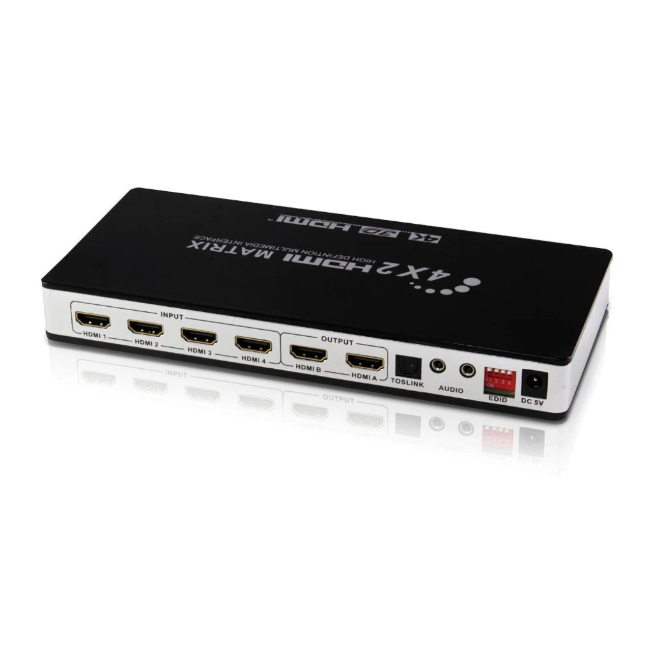 High Quality 4x2 audio video matrix switcher support 4K CEC ARC - Image 2