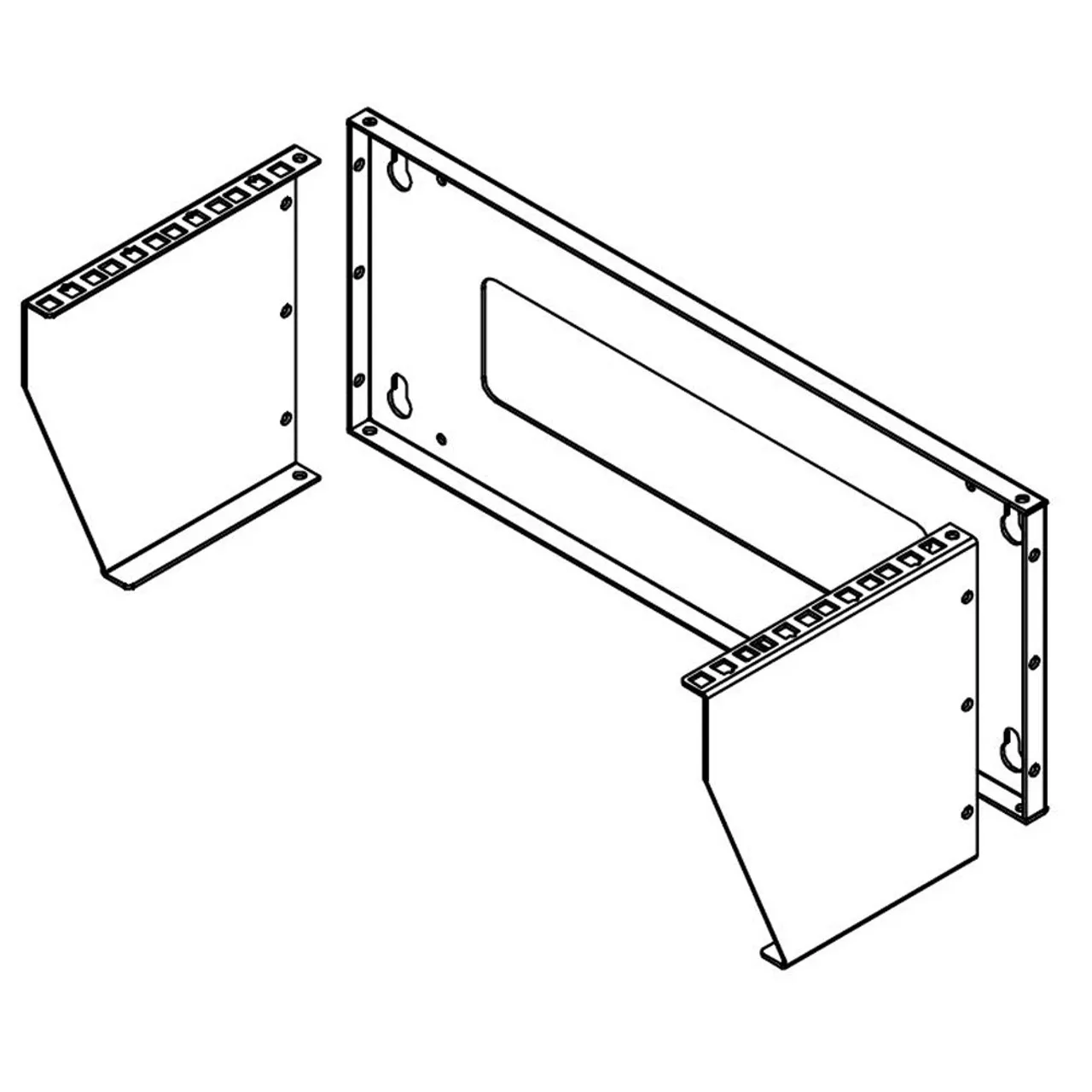 Vertical Wall Mount Rack – 4U - Image 3
