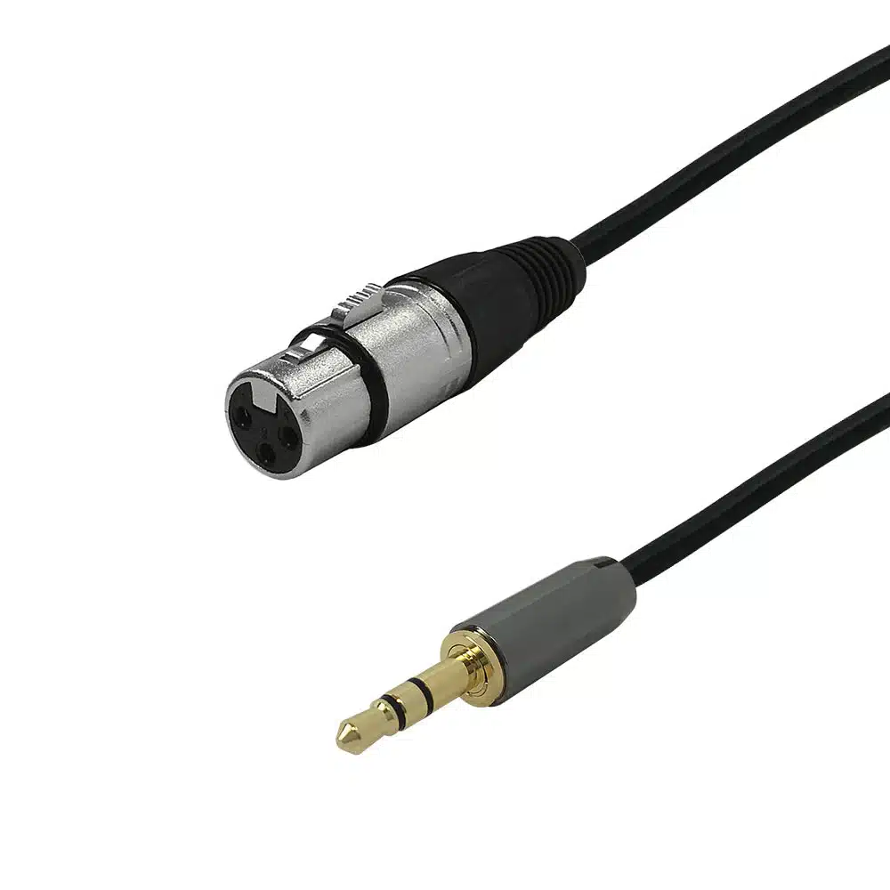 Premium XLR Female To 3.5mm Male Balanced Audio Cable FT4 - 6ft