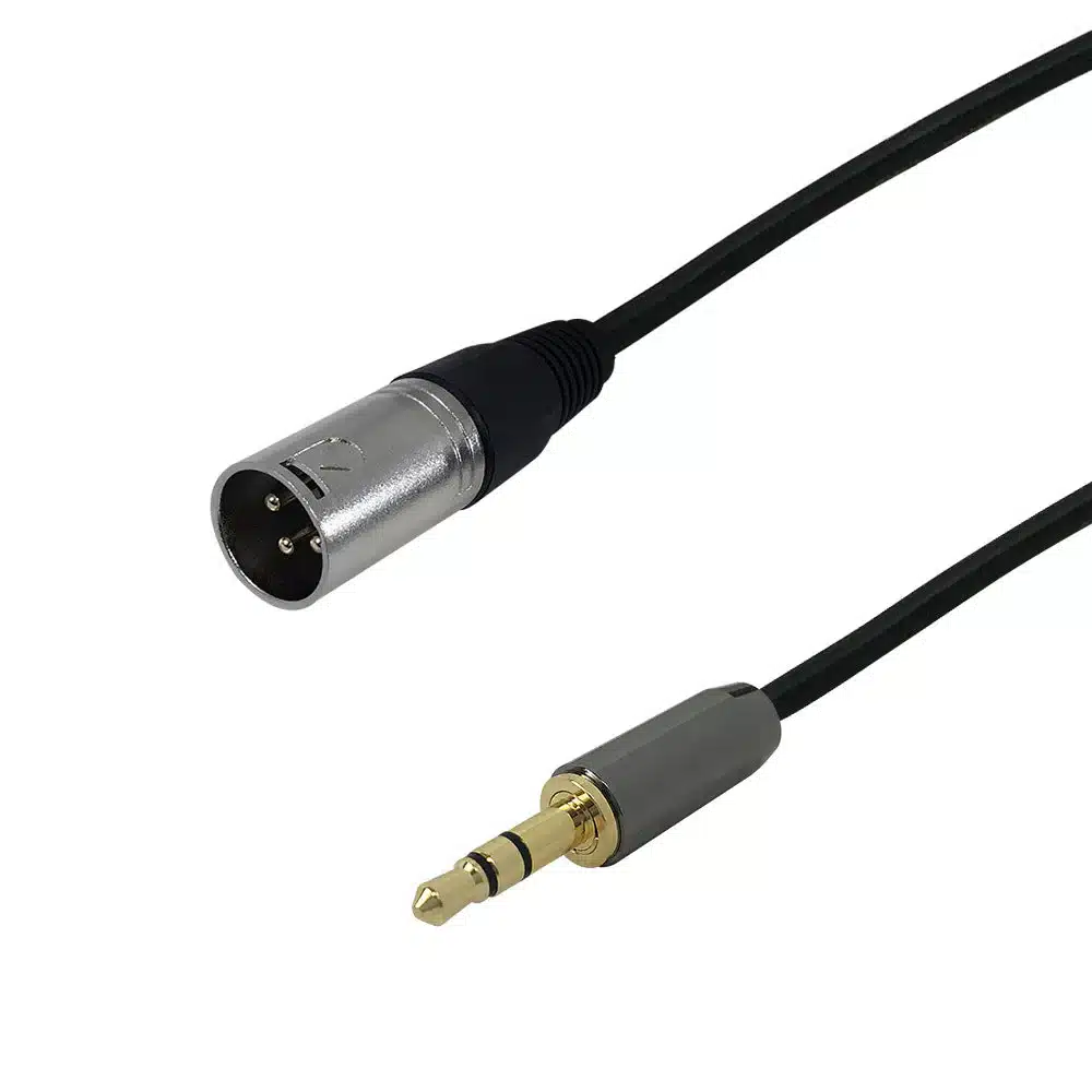 Premium XLR Male To 3.5mm Male Balanced Audio Cable FT4 – 15ft